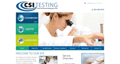 Desktop Screenshot of csitesting.com